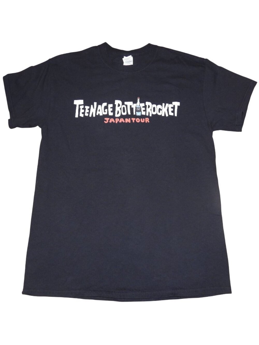2019 Teenage Bottlerocket Japan Tour Punk Band Tee T-Shirt Black Size Medium